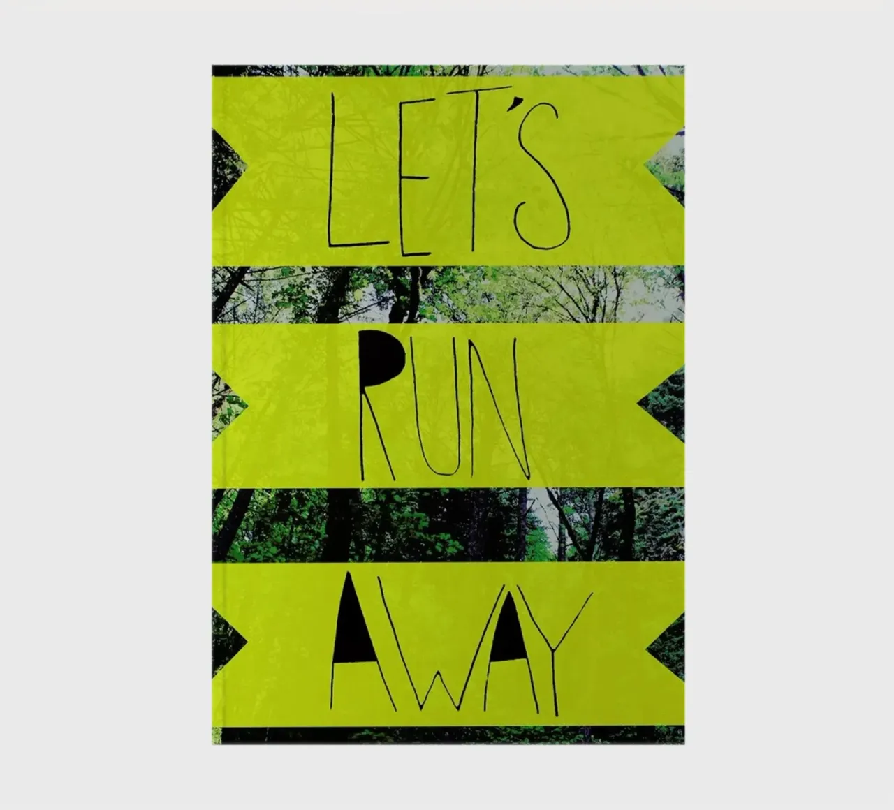 Let's Run Away - to the forest notebook by Leah Flores