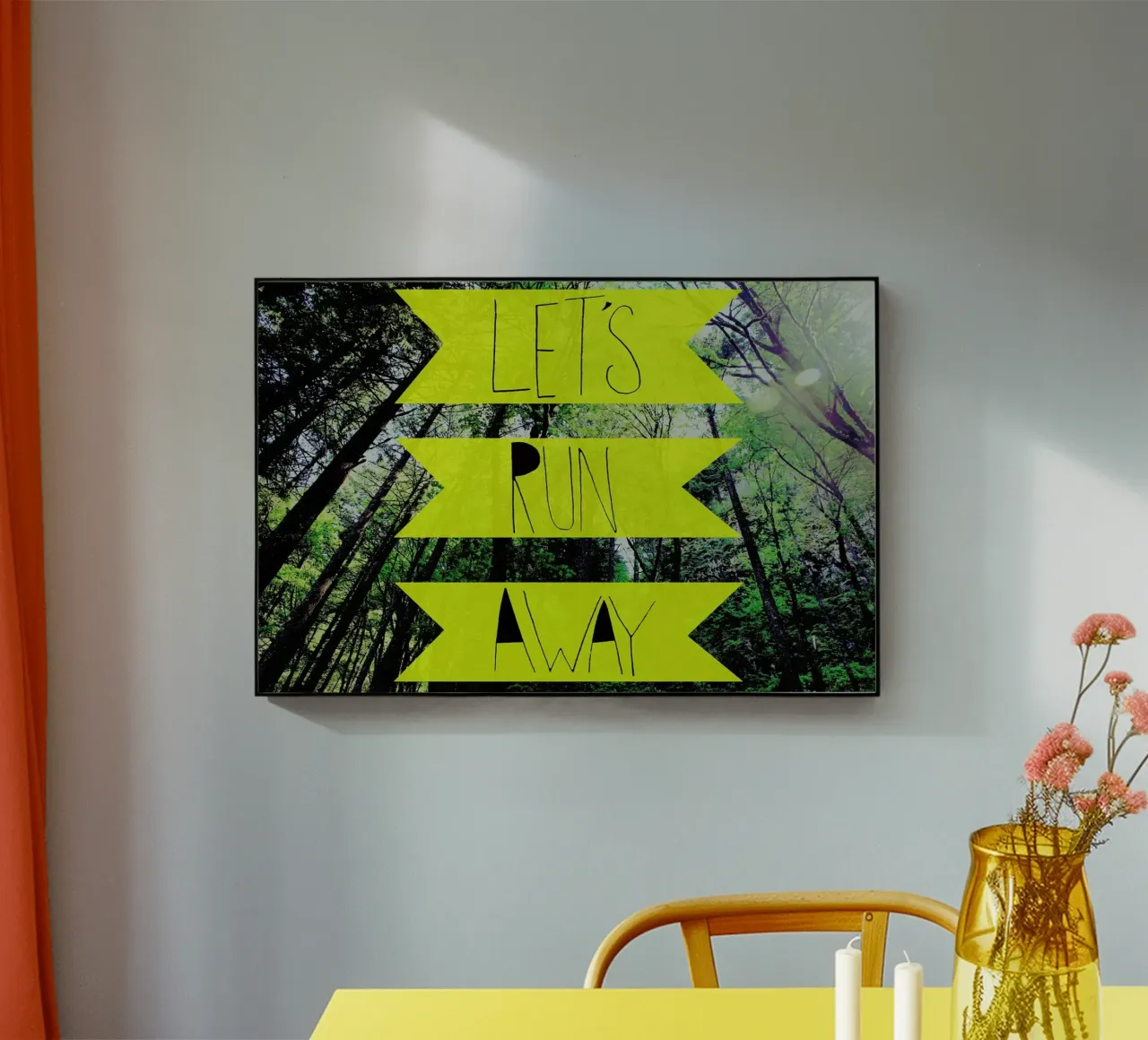 Let's Run Away - to the forest plexiglass da Leah Flores