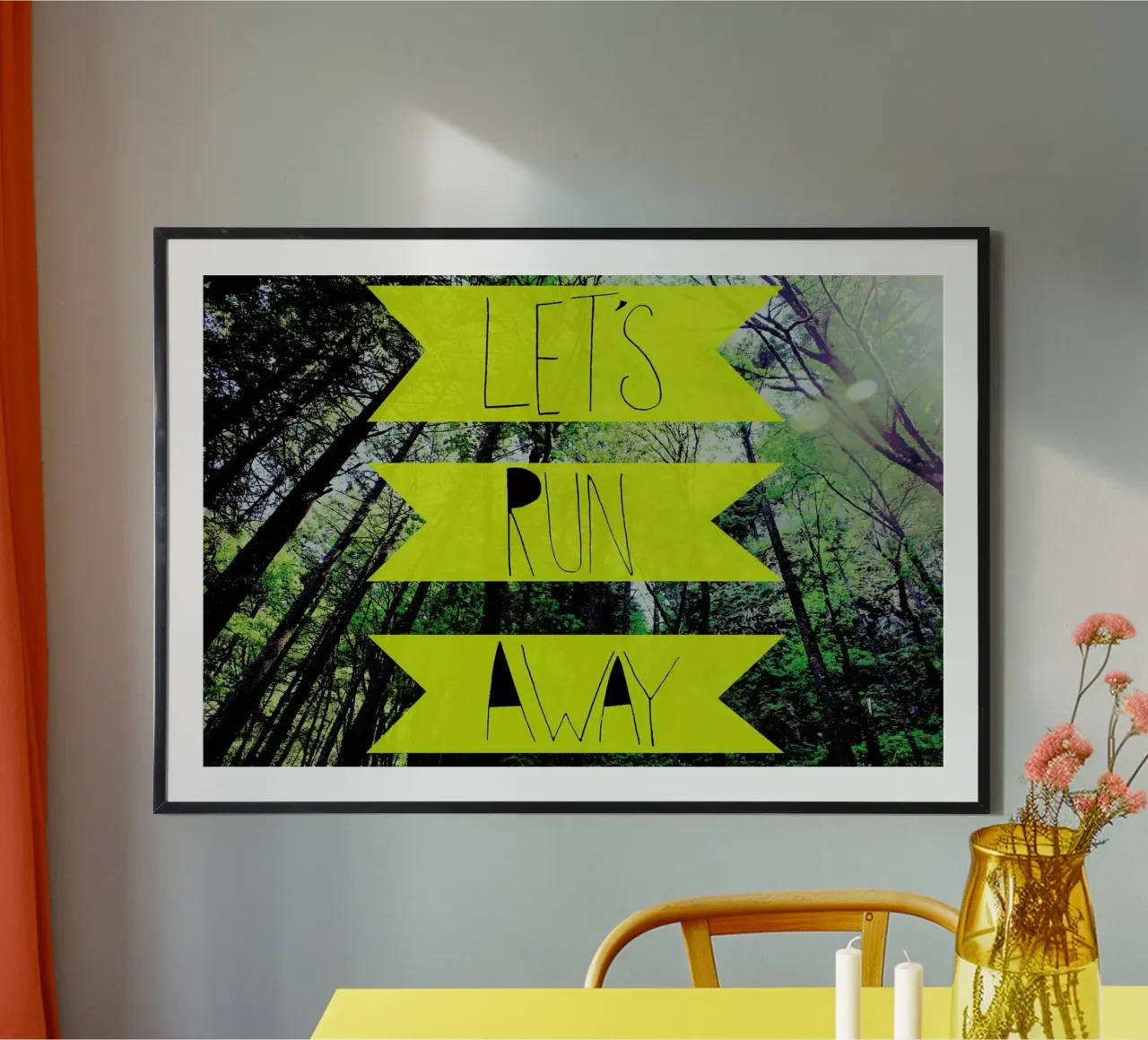 Let's Run Away - to the forest carta hahnemühle da Leah Flores