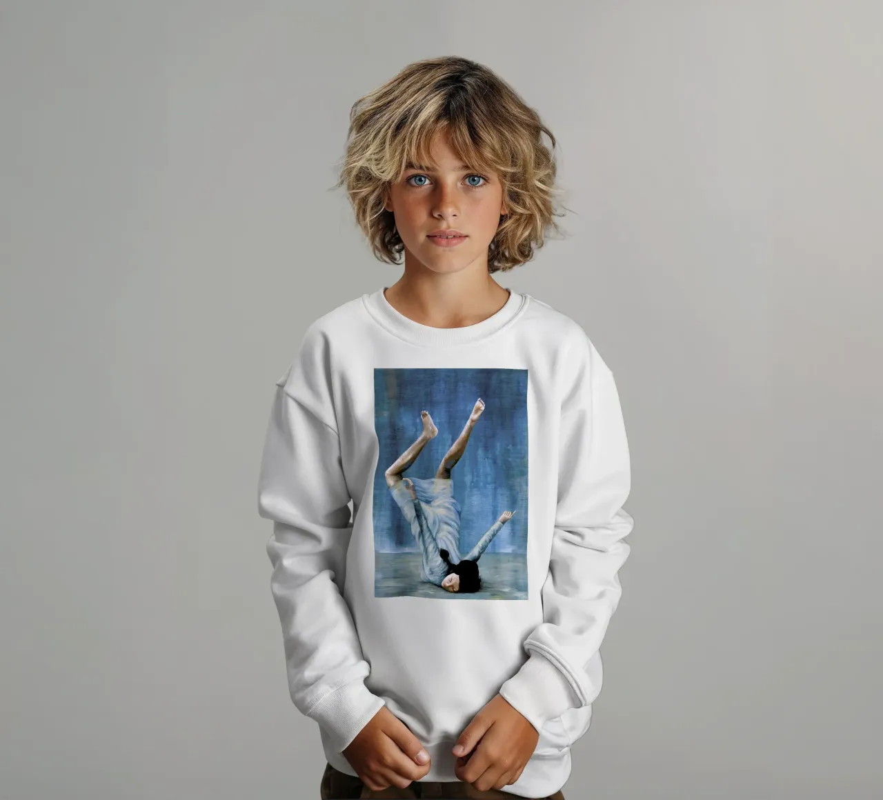 Almost Blue kids sweatshirt by Famous When Dead
