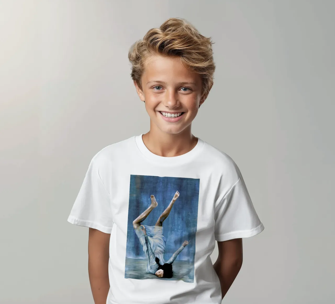 Almost Blue kids t-shirt by Famous When Dead