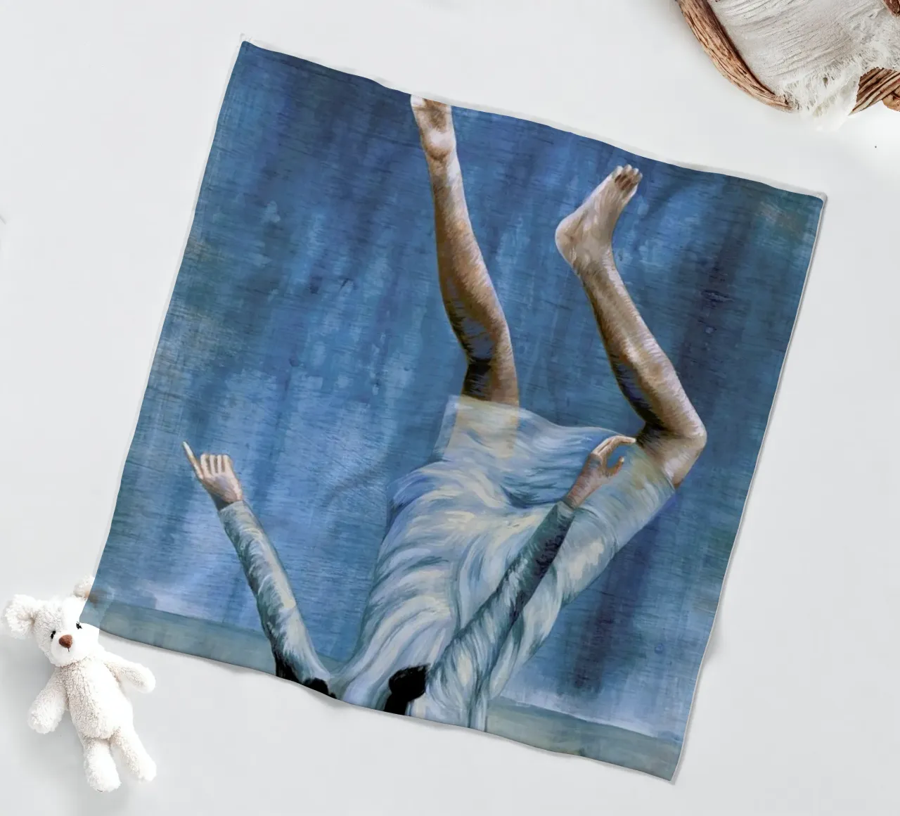 Almost Blue fleece blanket by Famous When Dead