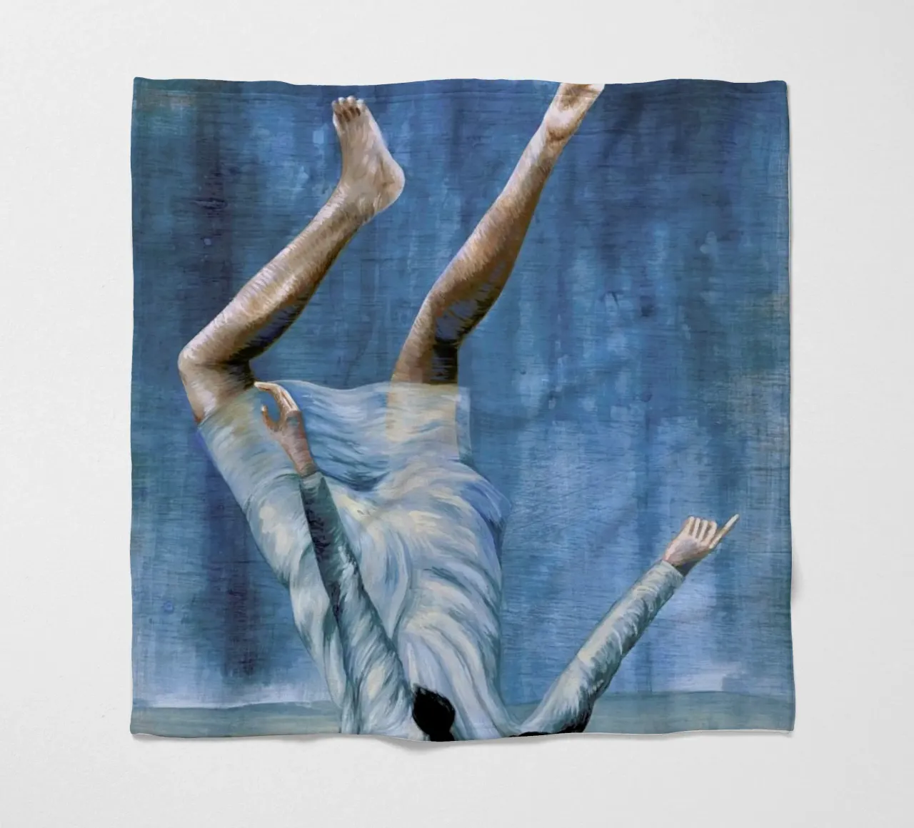 Almost Blue fleece blanket by Famous When Dead
