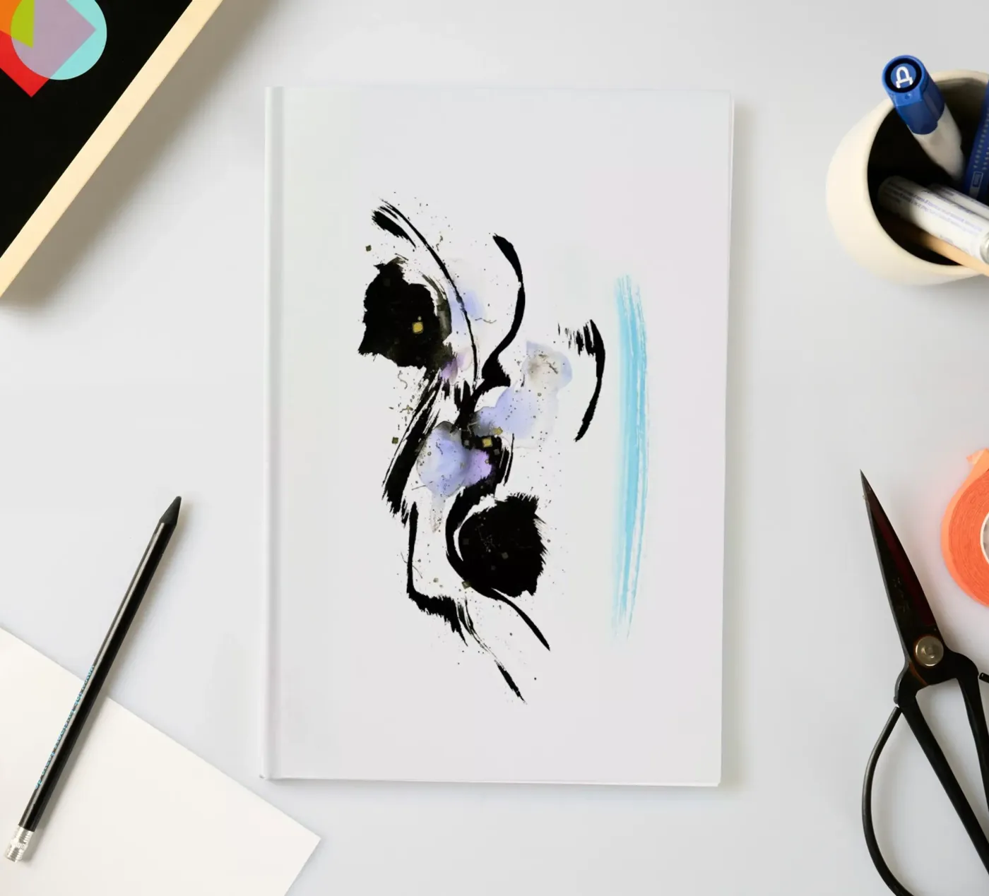 Jagged Blue notebook by Pure