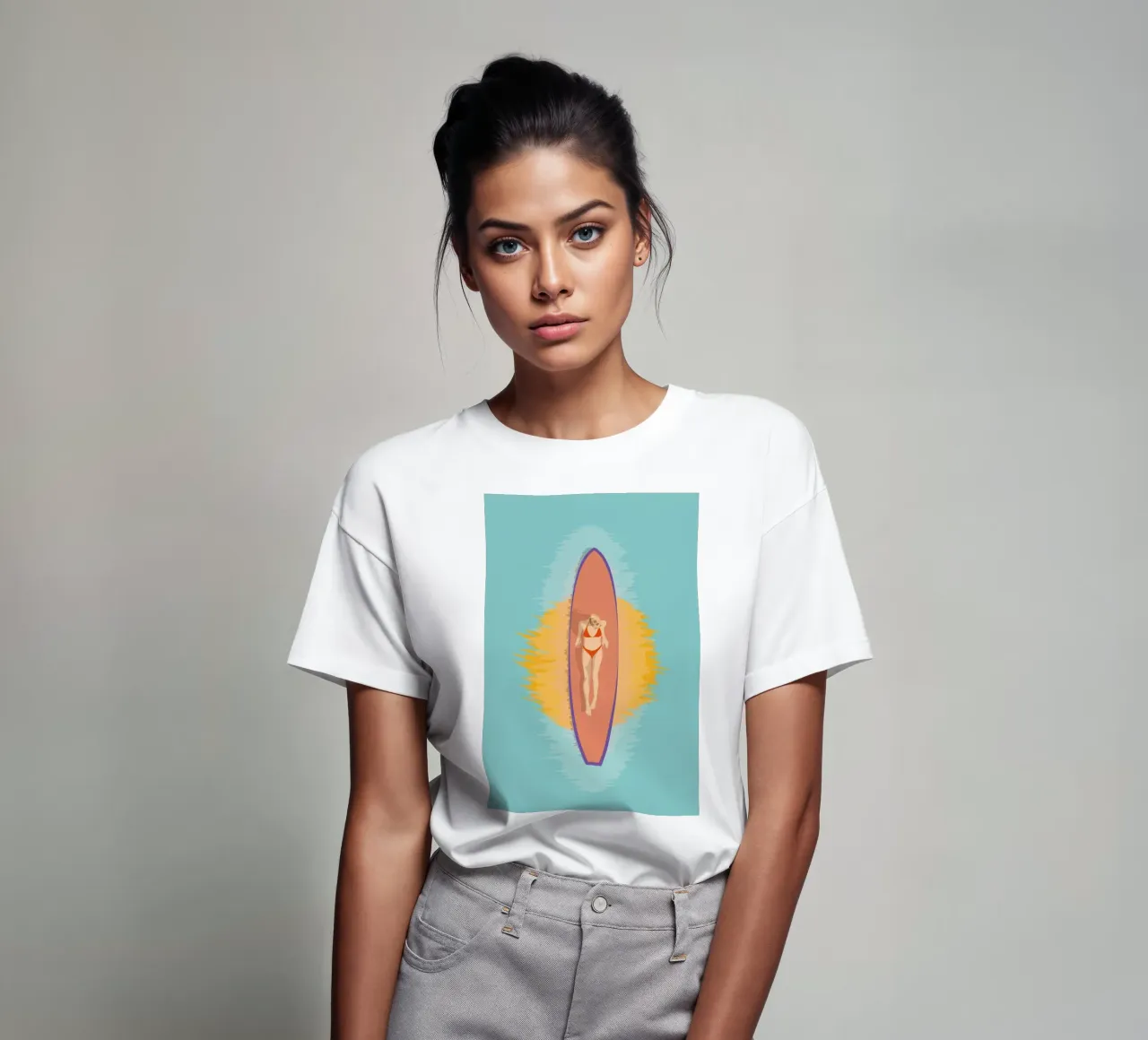 Surfer Girl - Hang Loose t-shirt by pierosvisuals