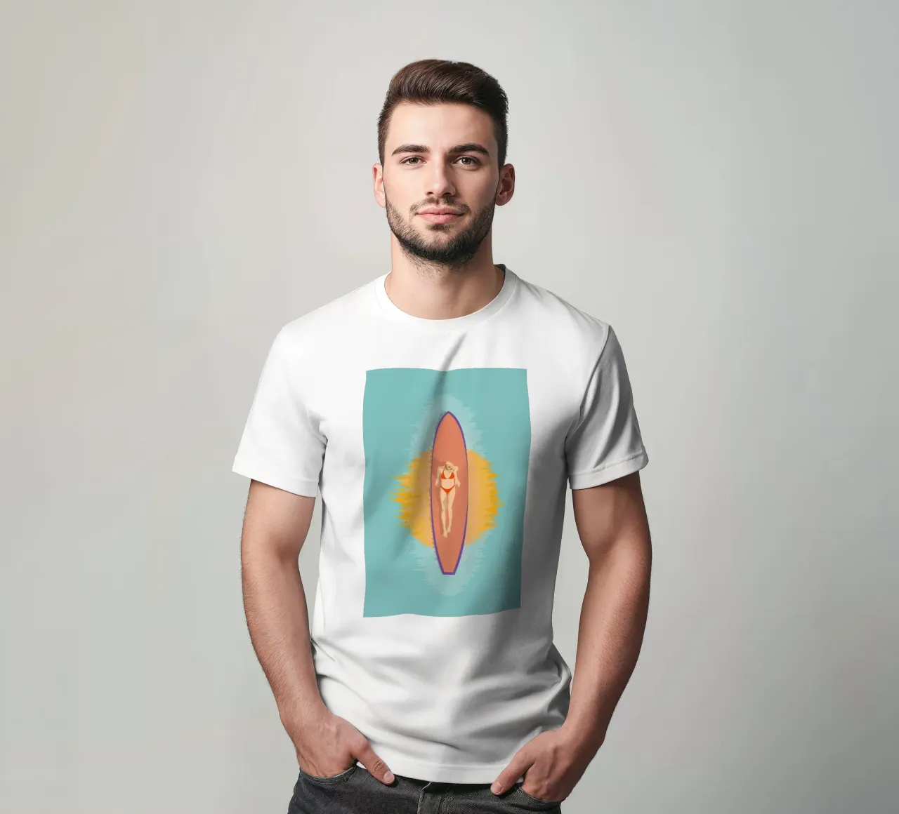 Surfer Girl - Hang Loose t-shirt by pierosvisuals