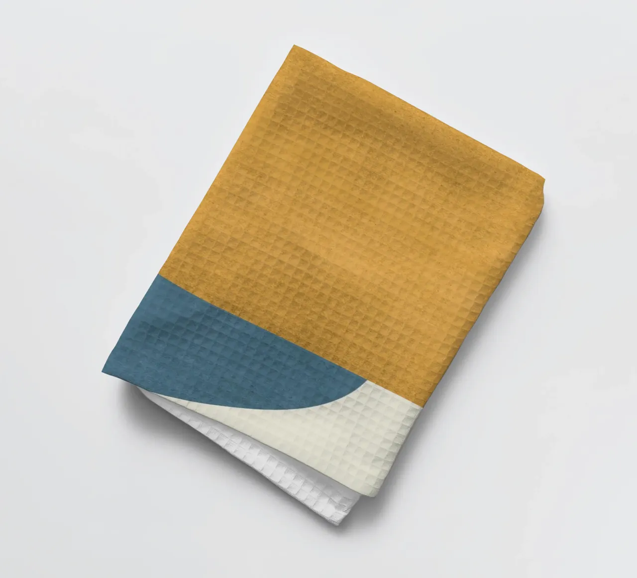 Halfmoon Colorblock - Oro Blu canovaccio da cucina da MoonlightPrint