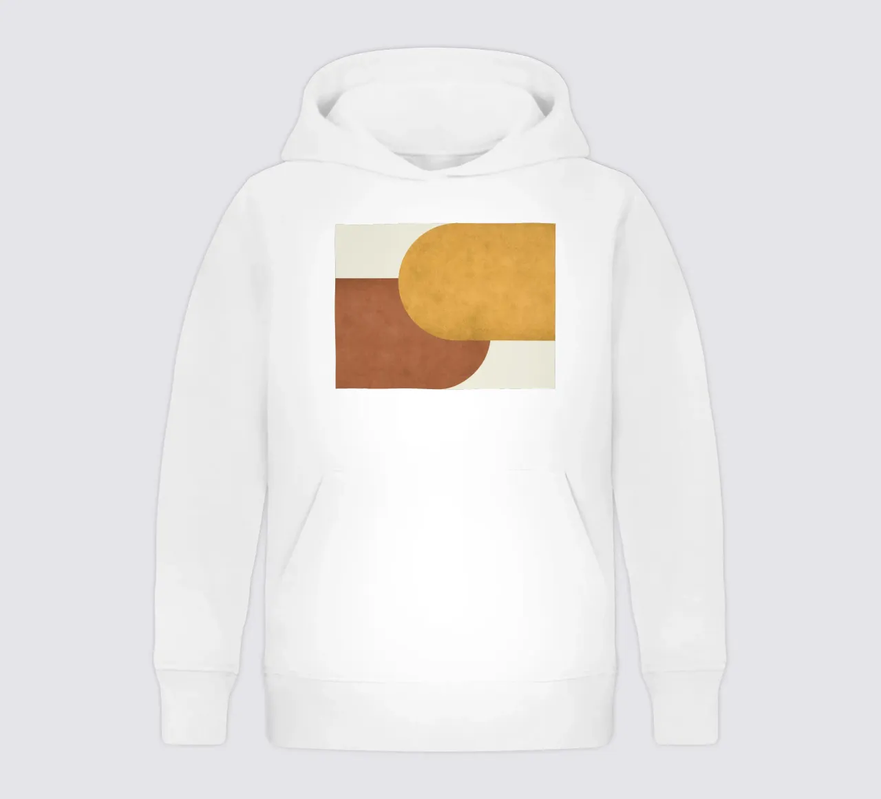 Halfmoon Colorblock - Oro Marrone felpa bambino con cappuccio da MoonlightPrint