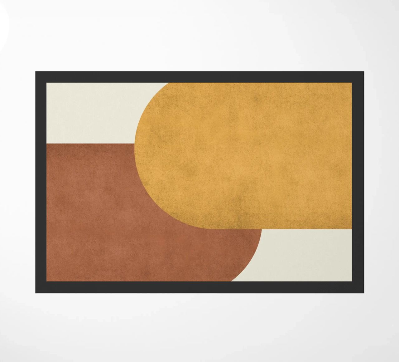 Halfmoon Colorblock - Marrón dorado felpudo de MoonlightPrint
