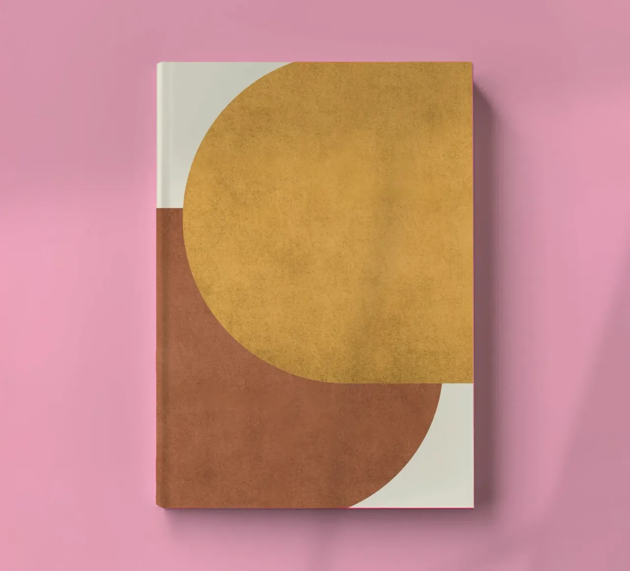 Demi-lune Colorblock - Marron doré carnet de notes de MoonlightPrint
