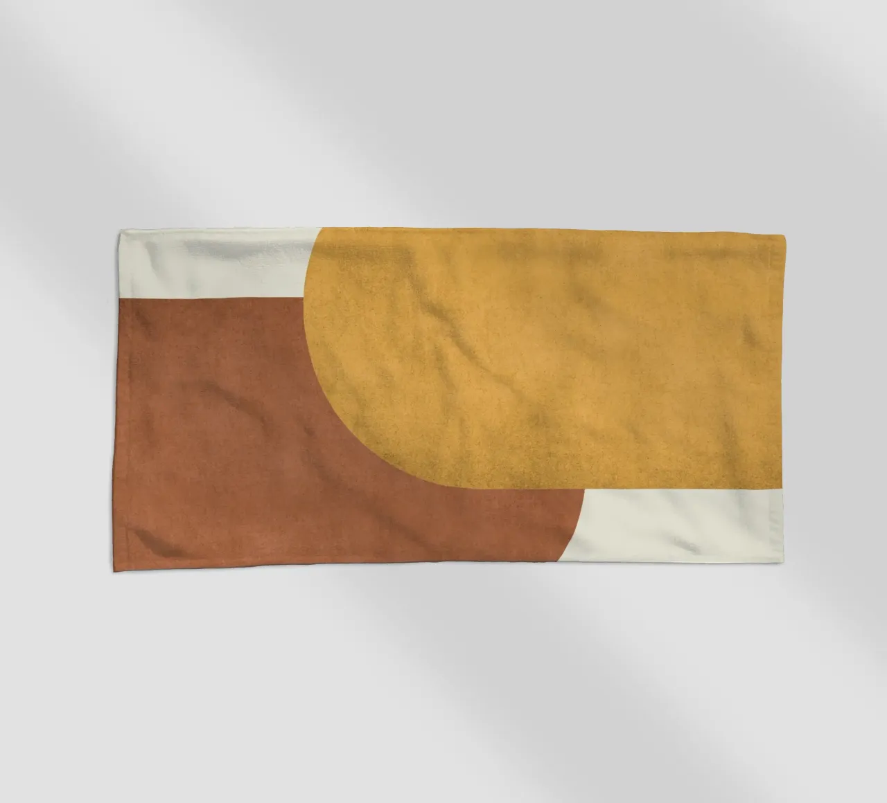 Halfmoon Colorblock - Oro Marrone telo mare da MoonlightPrint