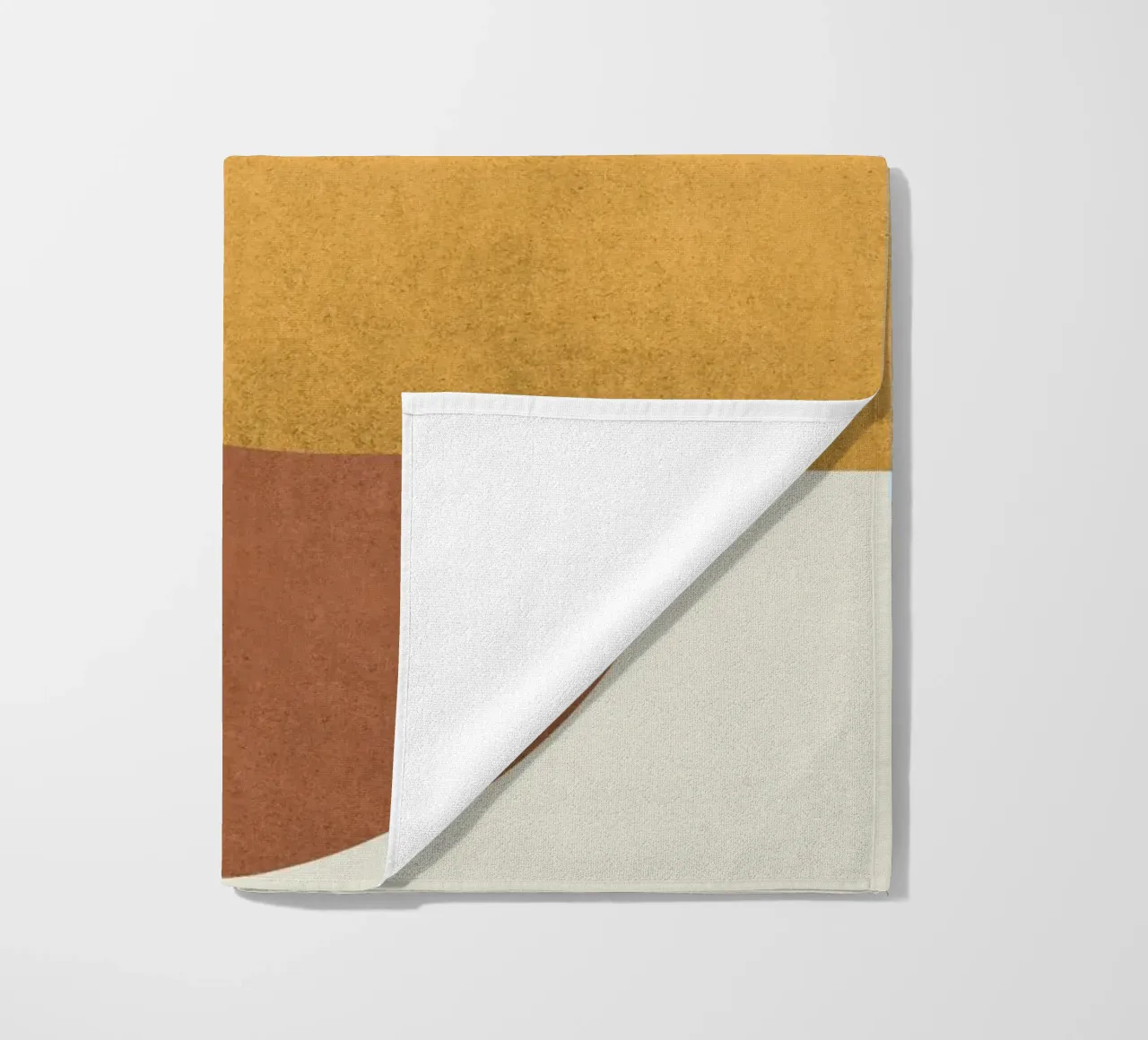 Halfmoon Colorblock - Oro Marrone telo mare da MoonlightPrint