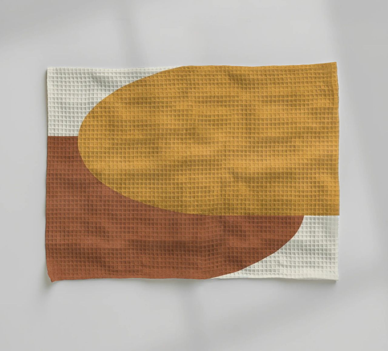 Halfmoon Colorblock - Oro Marrone canovaccio da cucina da MoonlightPrint