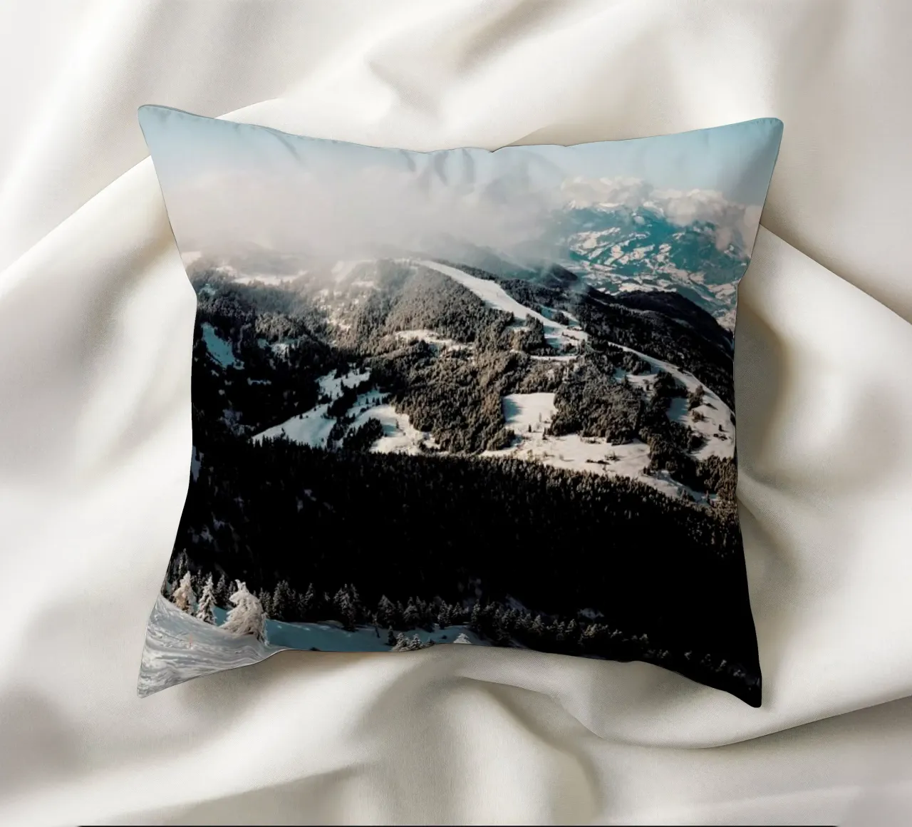 Austrian Alps in the Sun cuscino da Sebastian Hilgetag