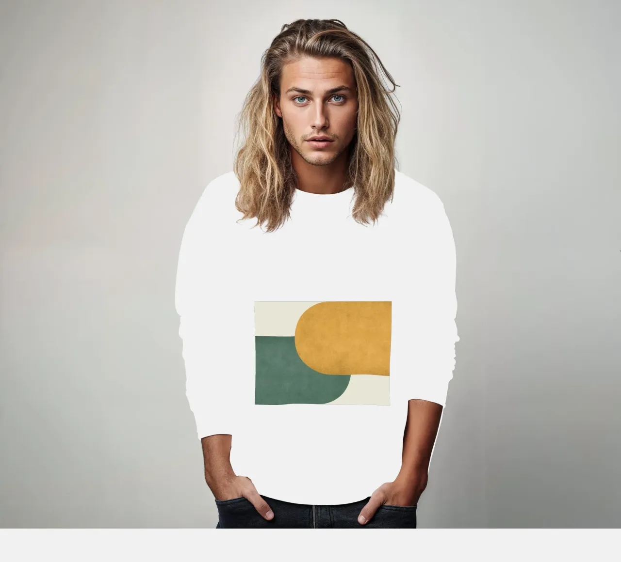 Halfmoon Colorblock felpa da MoonlightPrint