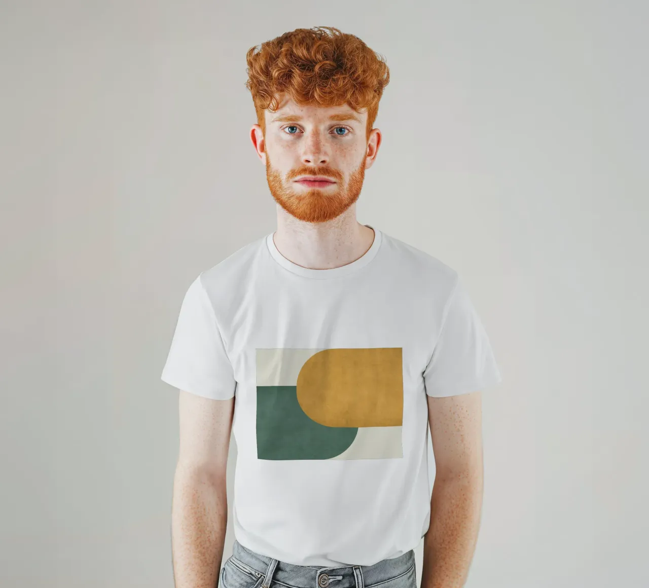 Halfmoon Colorblock t-shirt by MoonlightPrint