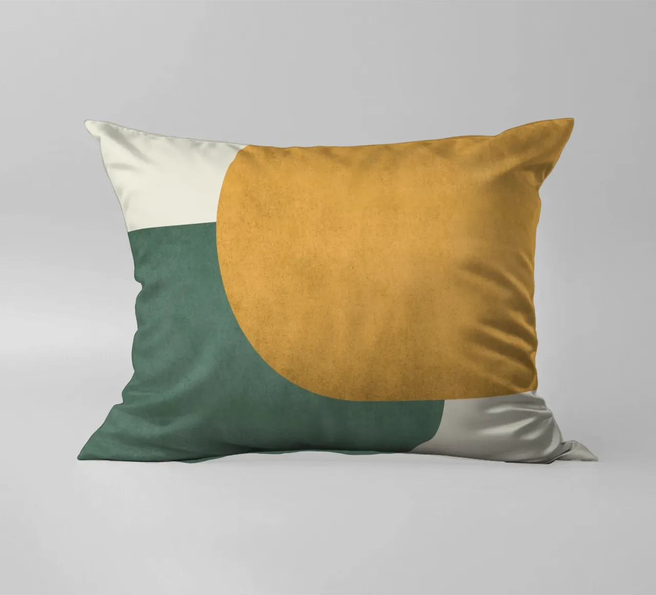 Halfmoon Colorblock decorative cushion by MoonlightPrint