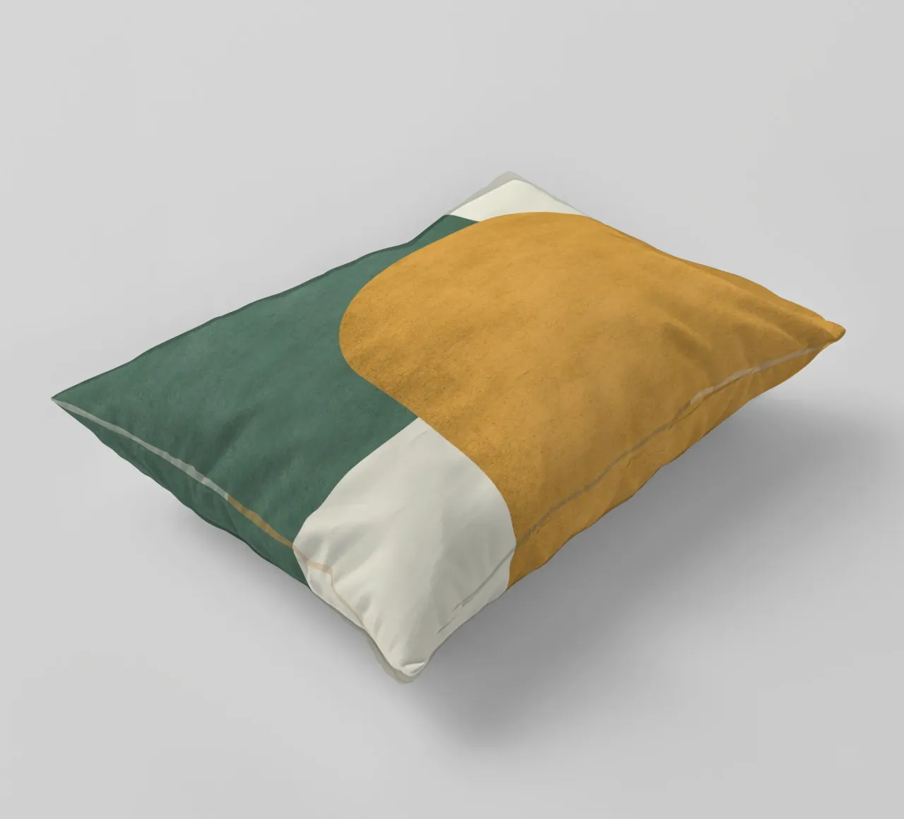 Halfmoon Colorblock decorative cushion by MoonlightPrint