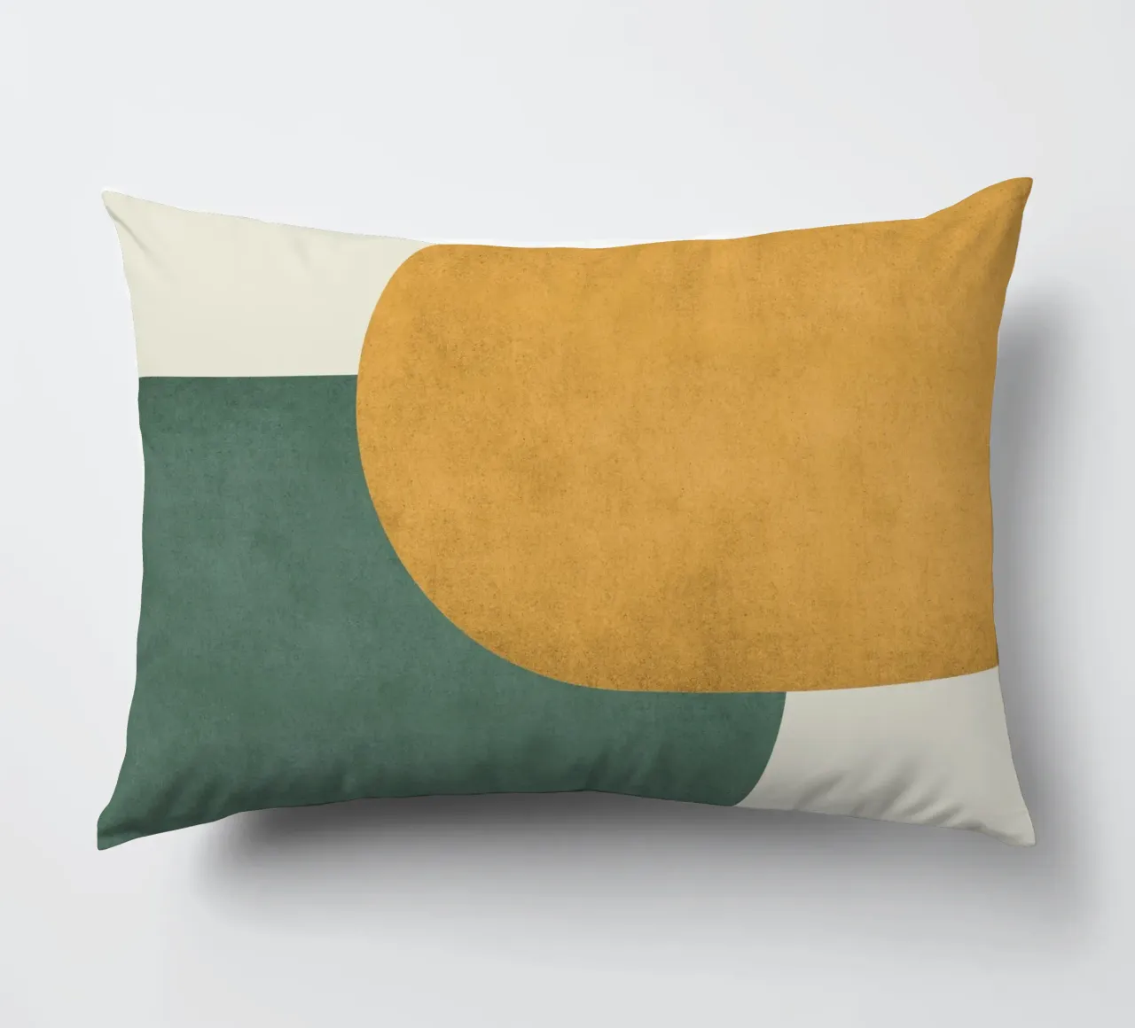 Halfmoon Colorblock decorative cushion by MoonlightPrint