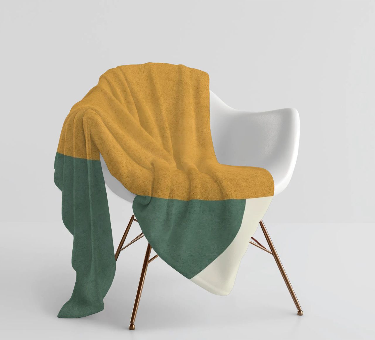 Halfmoon Colorblock coperta in pile da MoonlightPrint