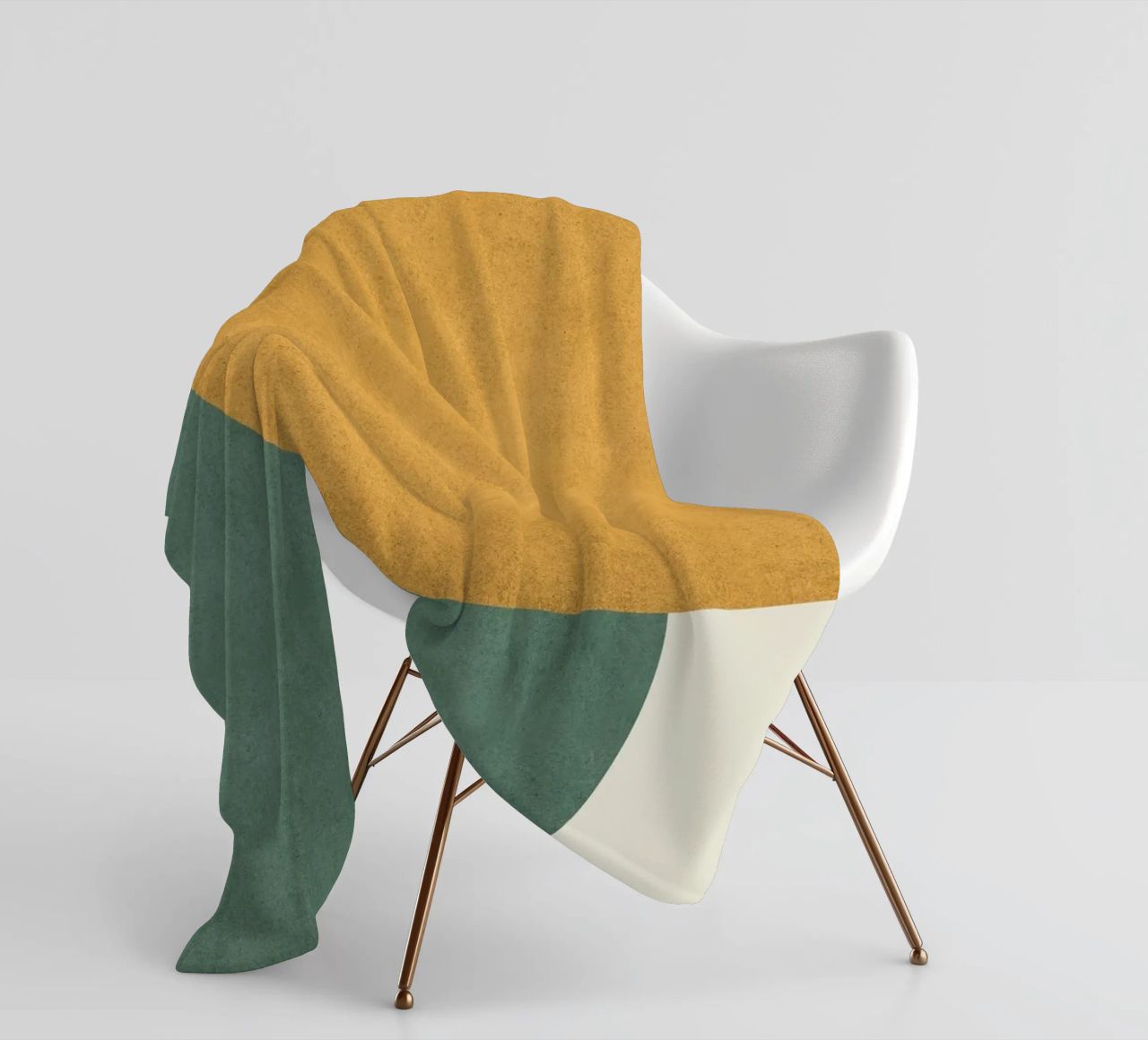 Halfmoon Colorblock coperta in pile da MoonlightPrint