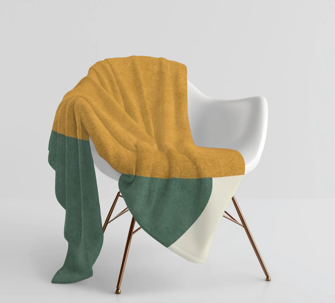 Halfmoon Colorblock coperta in pile da MoonlightPrint