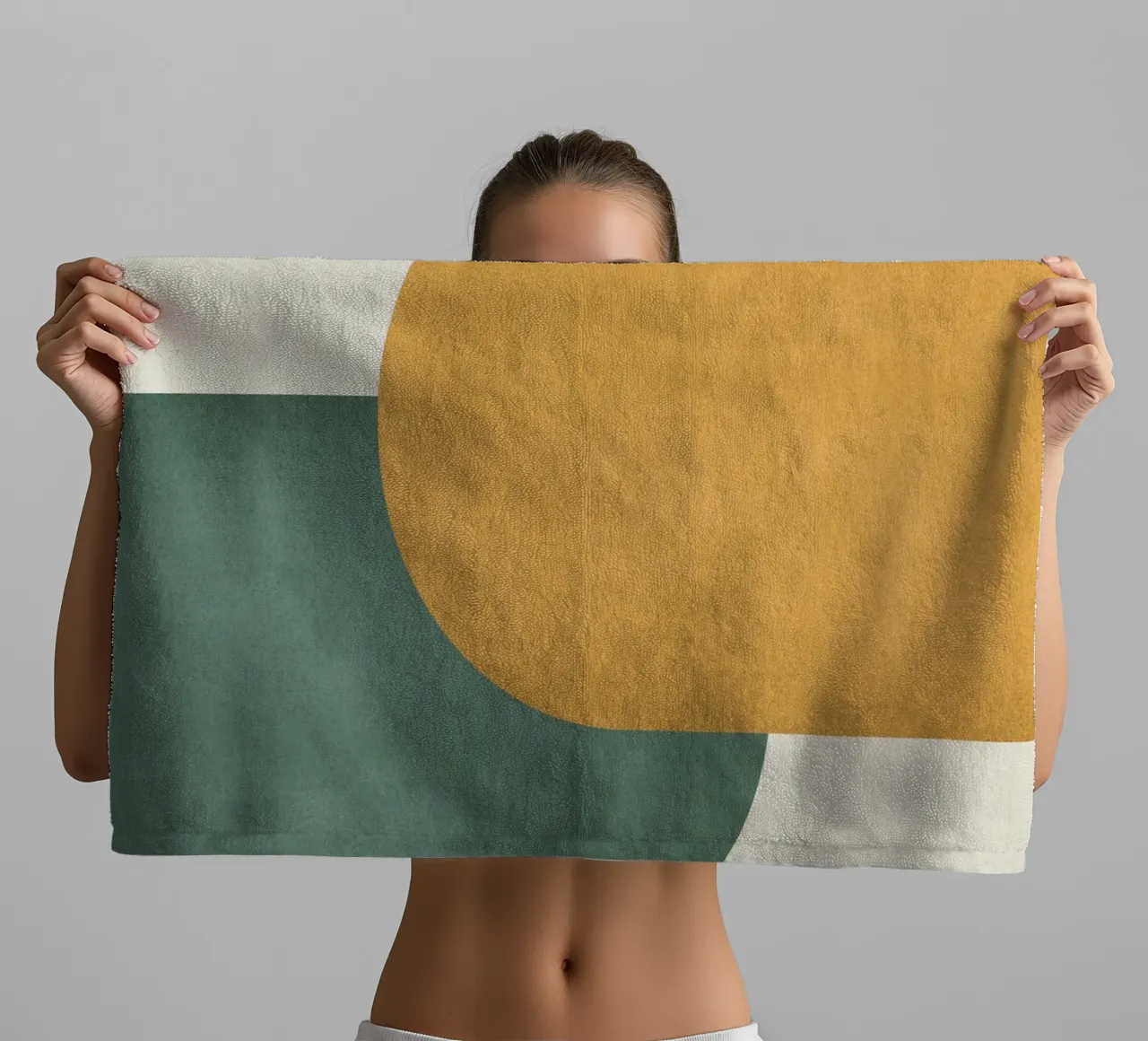Halfmoon Colorblock towel by MoonlightPrint