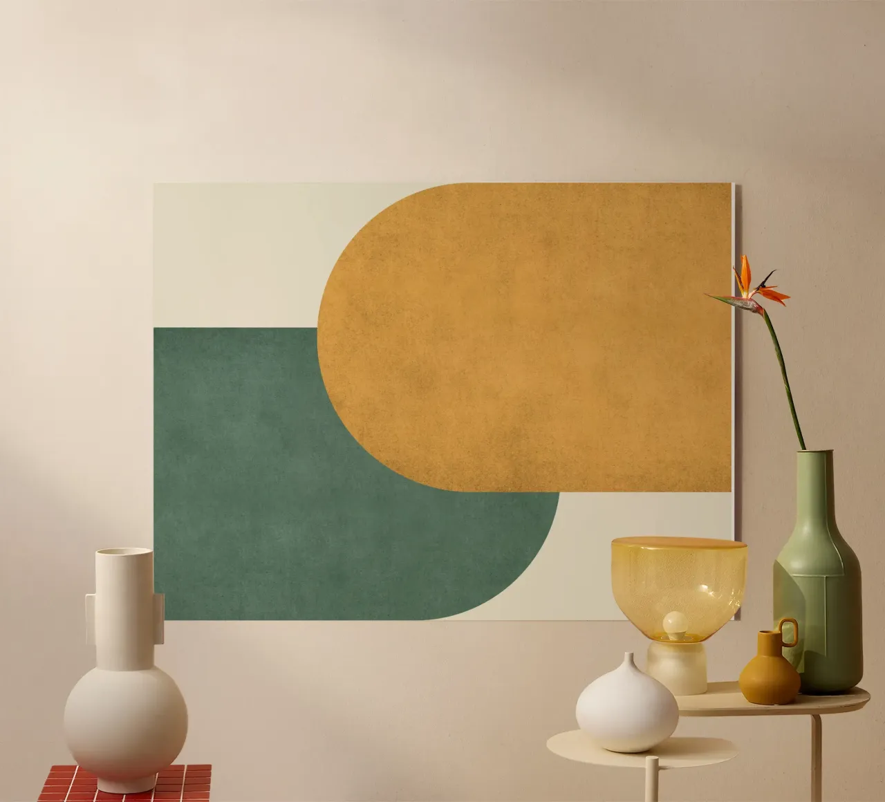 Halfmoon Colorblock acrylic glass by MoonlightPrint