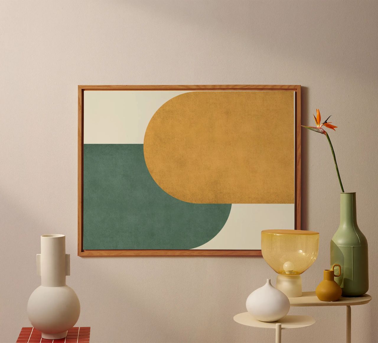Halfmoon Colorblock alluminio dibond da MoonlightPrint