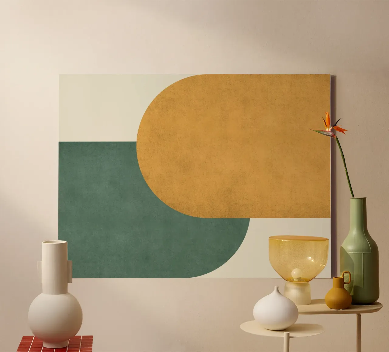 Halfmoon Colorblock tela da MoonlightPrint