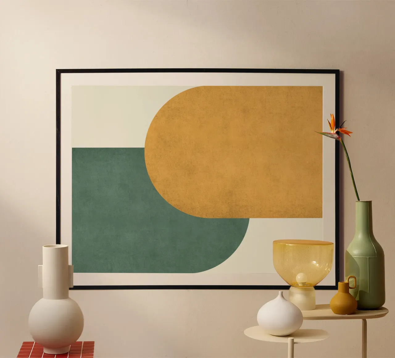 Halfmoon Colorblock poster da MoonlightPrint