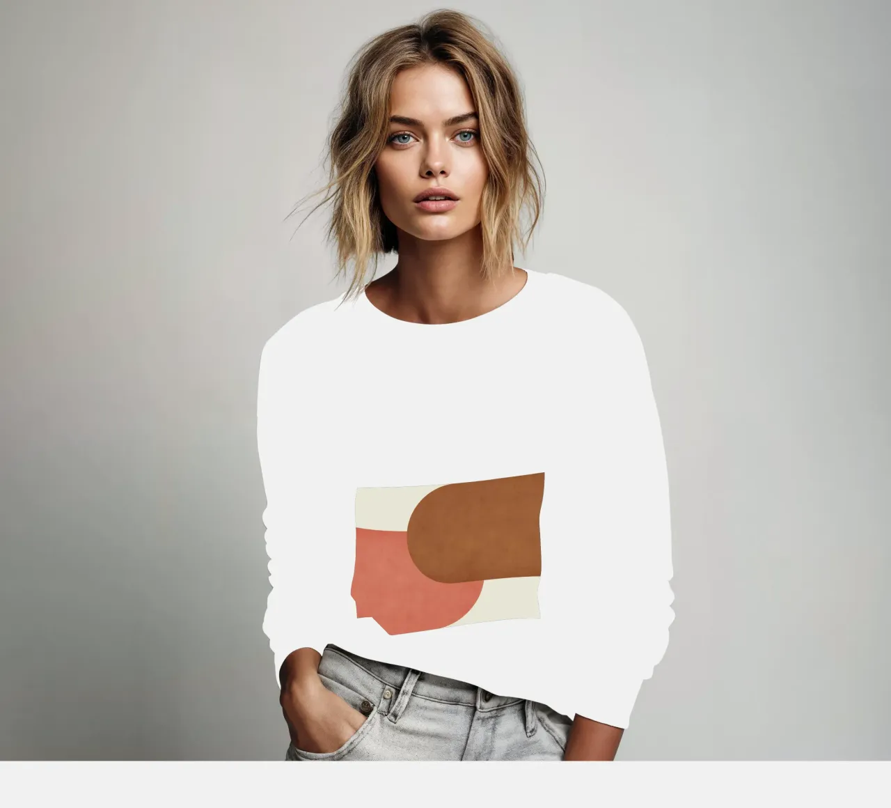Halfmoon Colorblock - felpa da MoonlightPrint