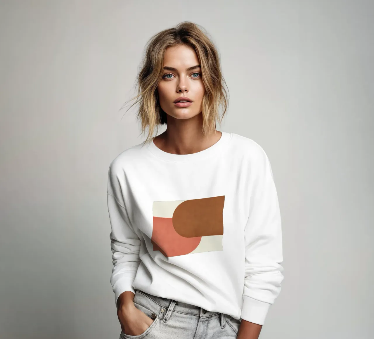 Demi-lune Colorblock - sweat de MoonlightPrint