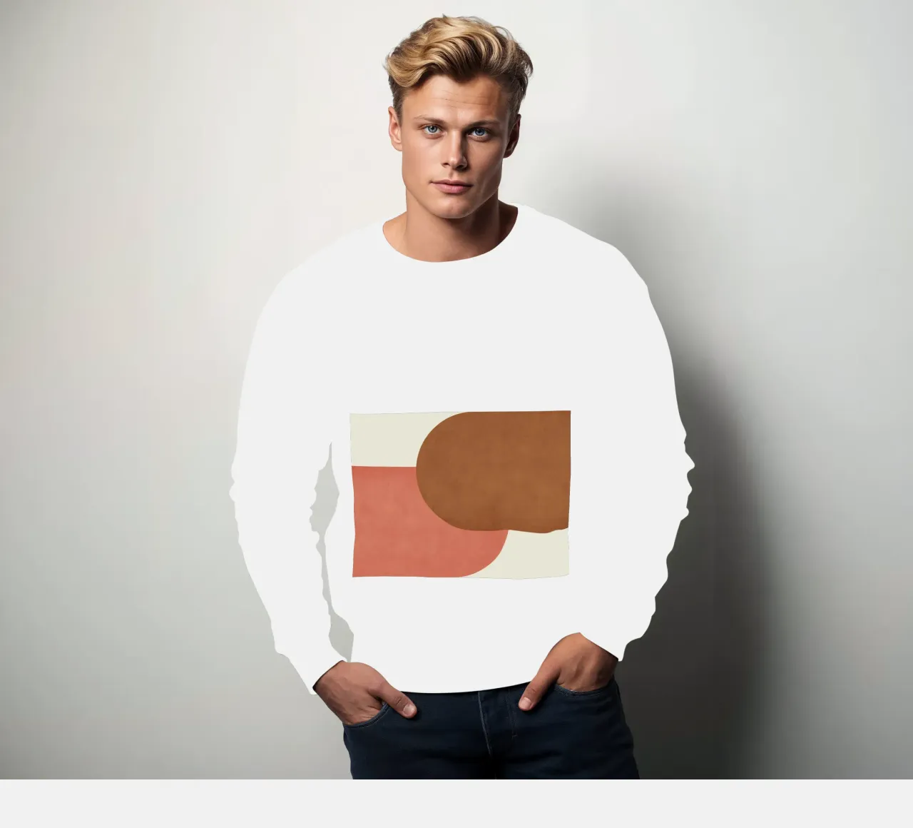 Halfmoon Colorblock - felpa da MoonlightPrint