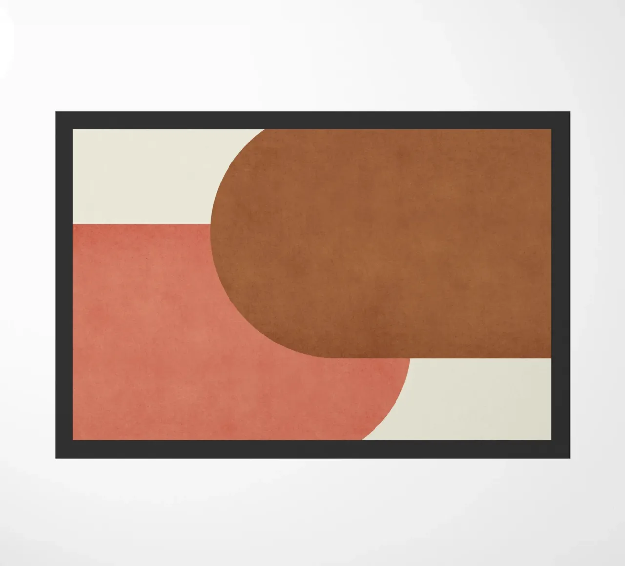 Halfmoon Colorblock - doormat by MoonlightPrint