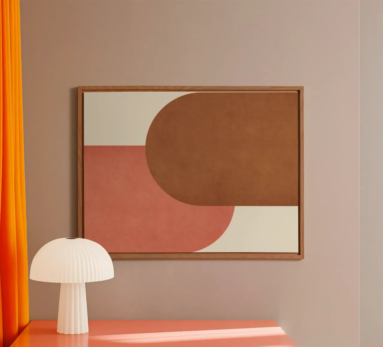 Halfmoon Colorblock - alluminio dibond da MoonlightPrint