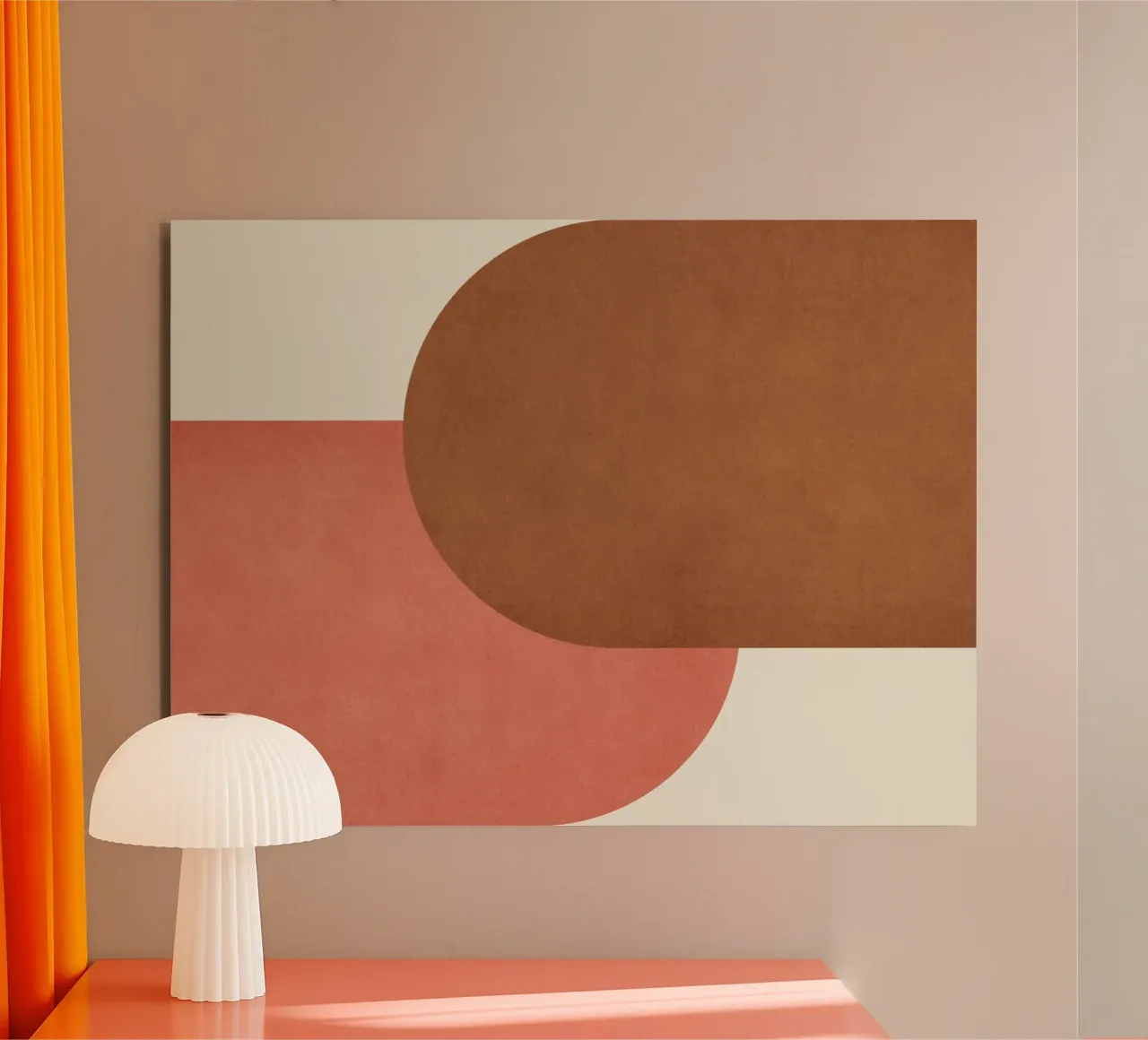 Halfmoon Colorblock - alluminio dibond da MoonlightPrint