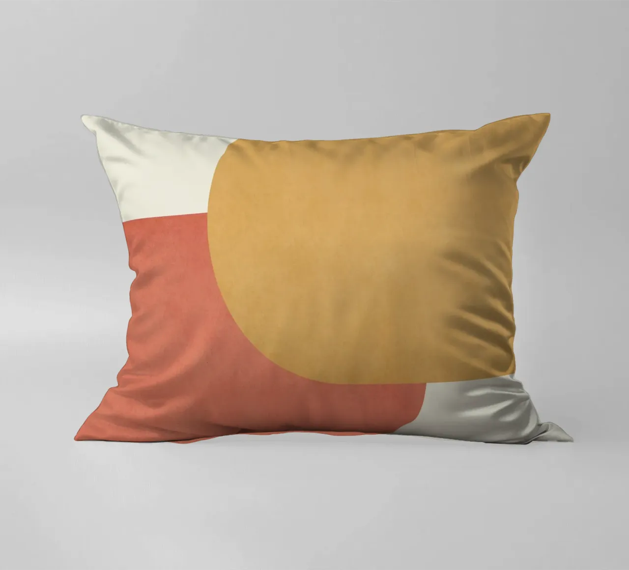 Halfmoon Colorblock - Oro Rosa cuscino da MoonlightPrint