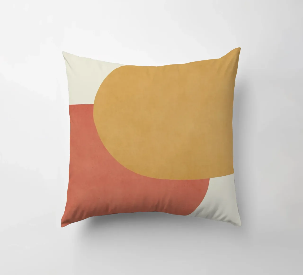 Halfmoon Colorblock - Oro Rosa cuscino da MoonlightPrint
