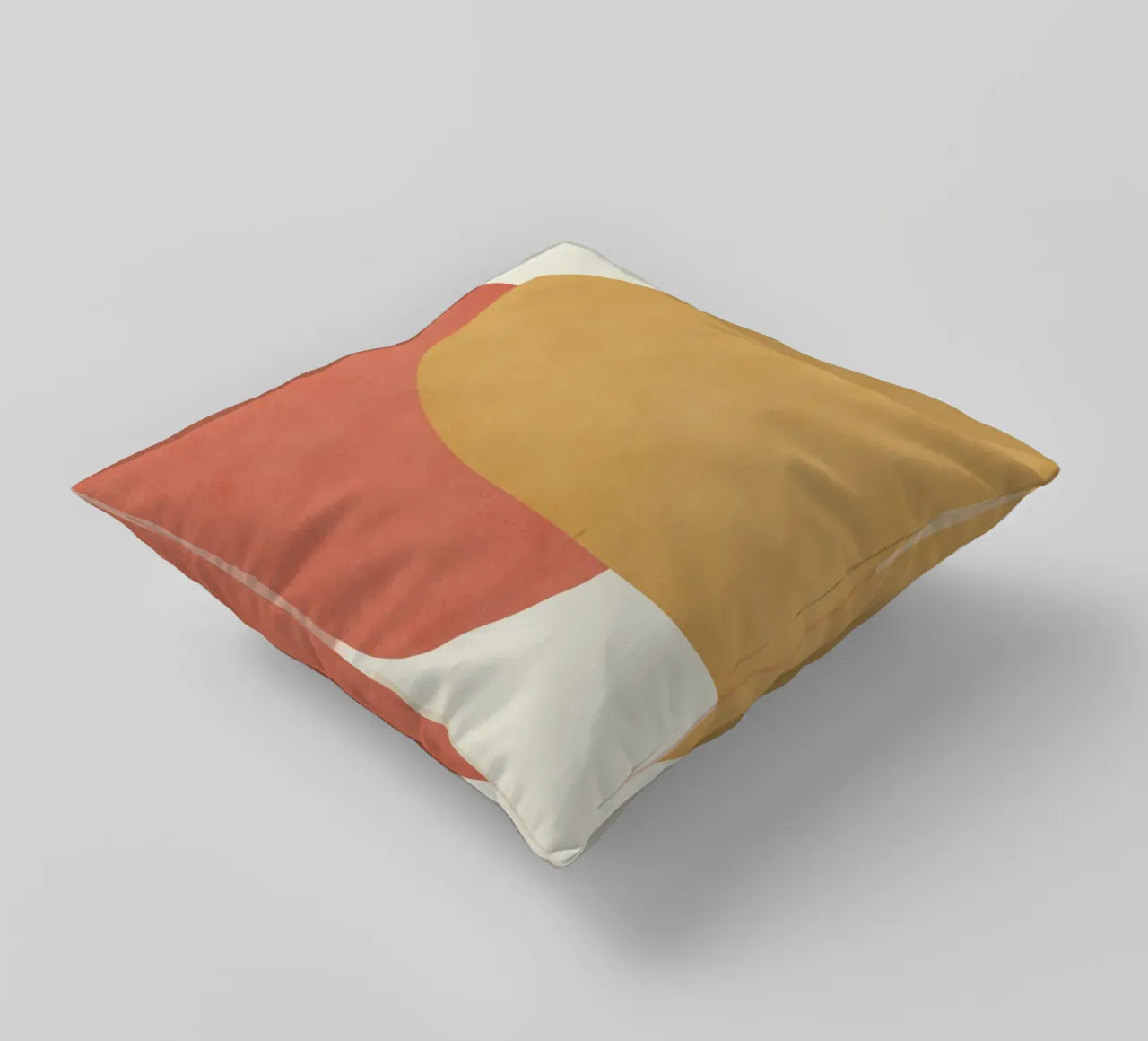 Halfmoon Colorblock - Oro Rosa cuscino da MoonlightPrint