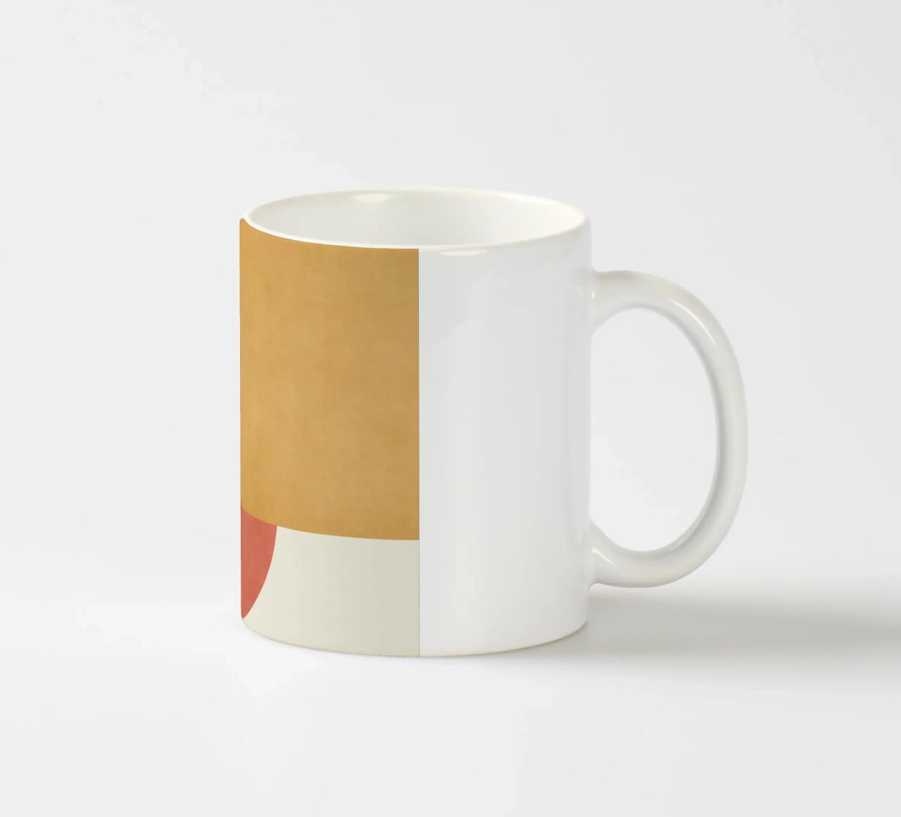Halfmoon Colorblock - Oro Rosa tazza in ceramica da MoonlightPrint