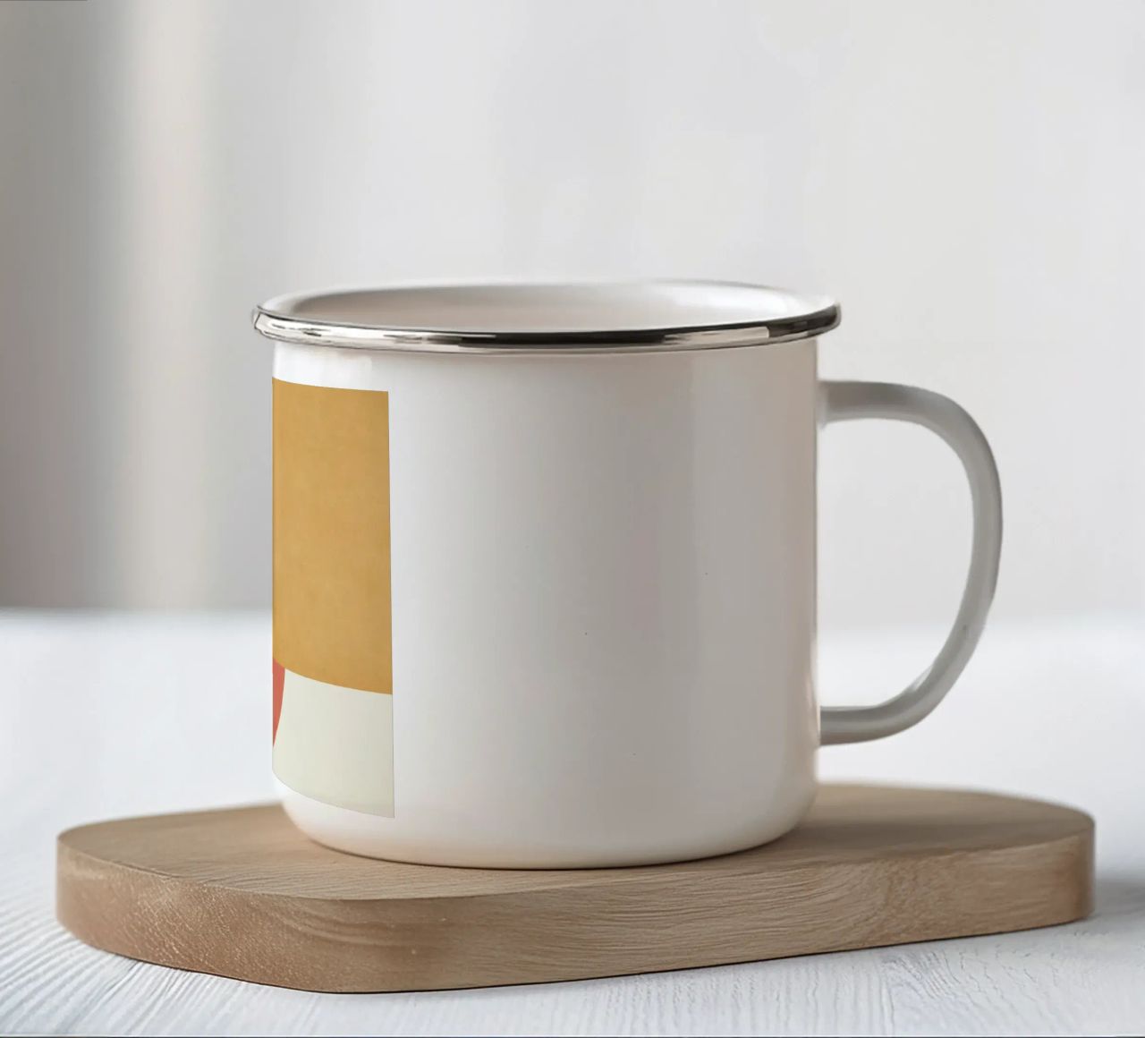 Halfmoon Colorblock - Oro Rosa tazza in smalto da MoonlightPrint