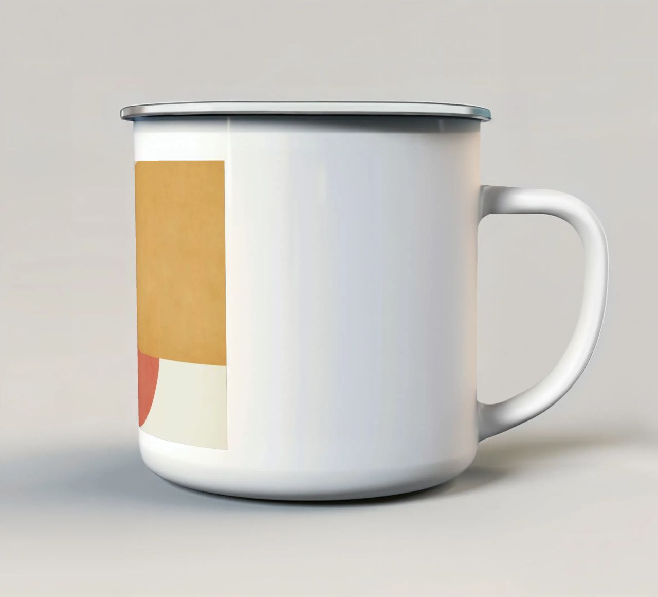 Halfmoon Colorblock - Oro Rosa tazza in smalto da MoonlightPrint