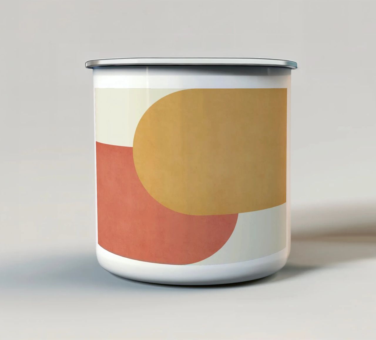 Halfmoon Colorblock - Oro Rosa tazza in smalto da MoonlightPrint