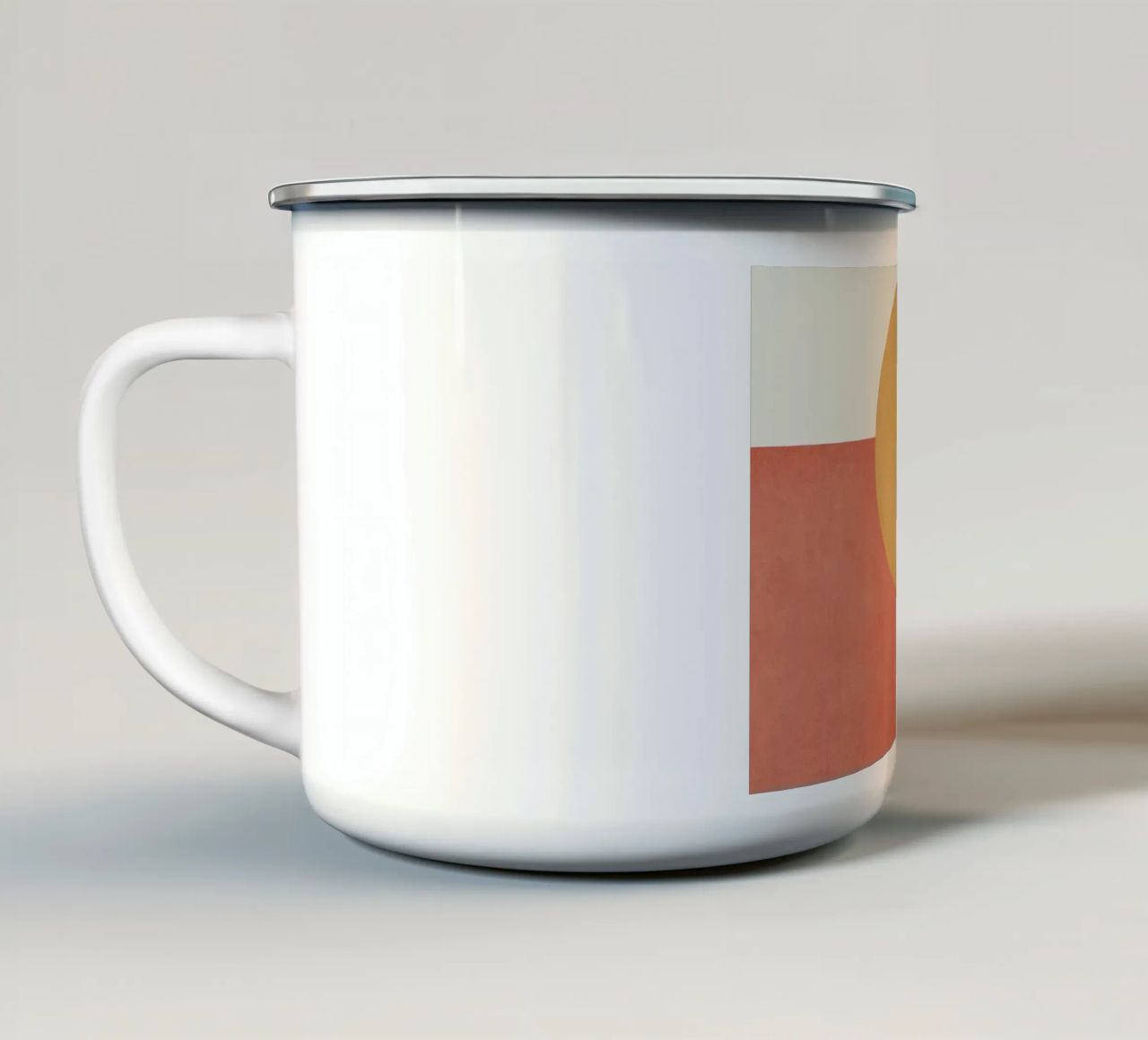 Halfmoon Colorblock - Oro Rosa tazza in smalto da MoonlightPrint