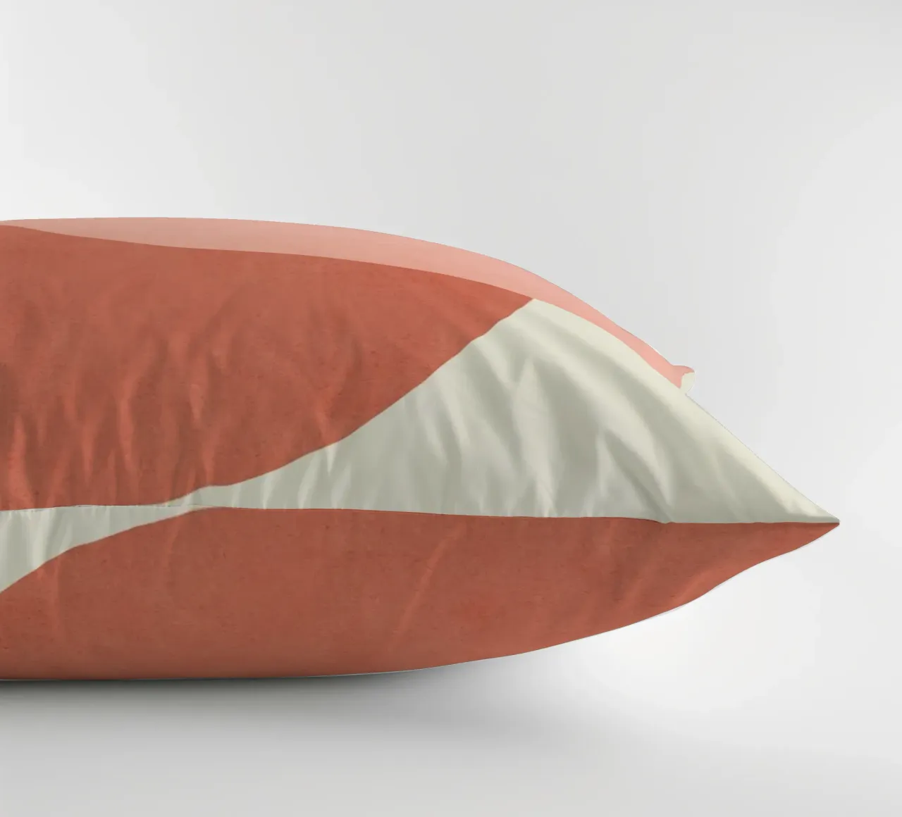 Halfmoon Colorblock - Rosa Arancione cuscino da MoonlightPrint