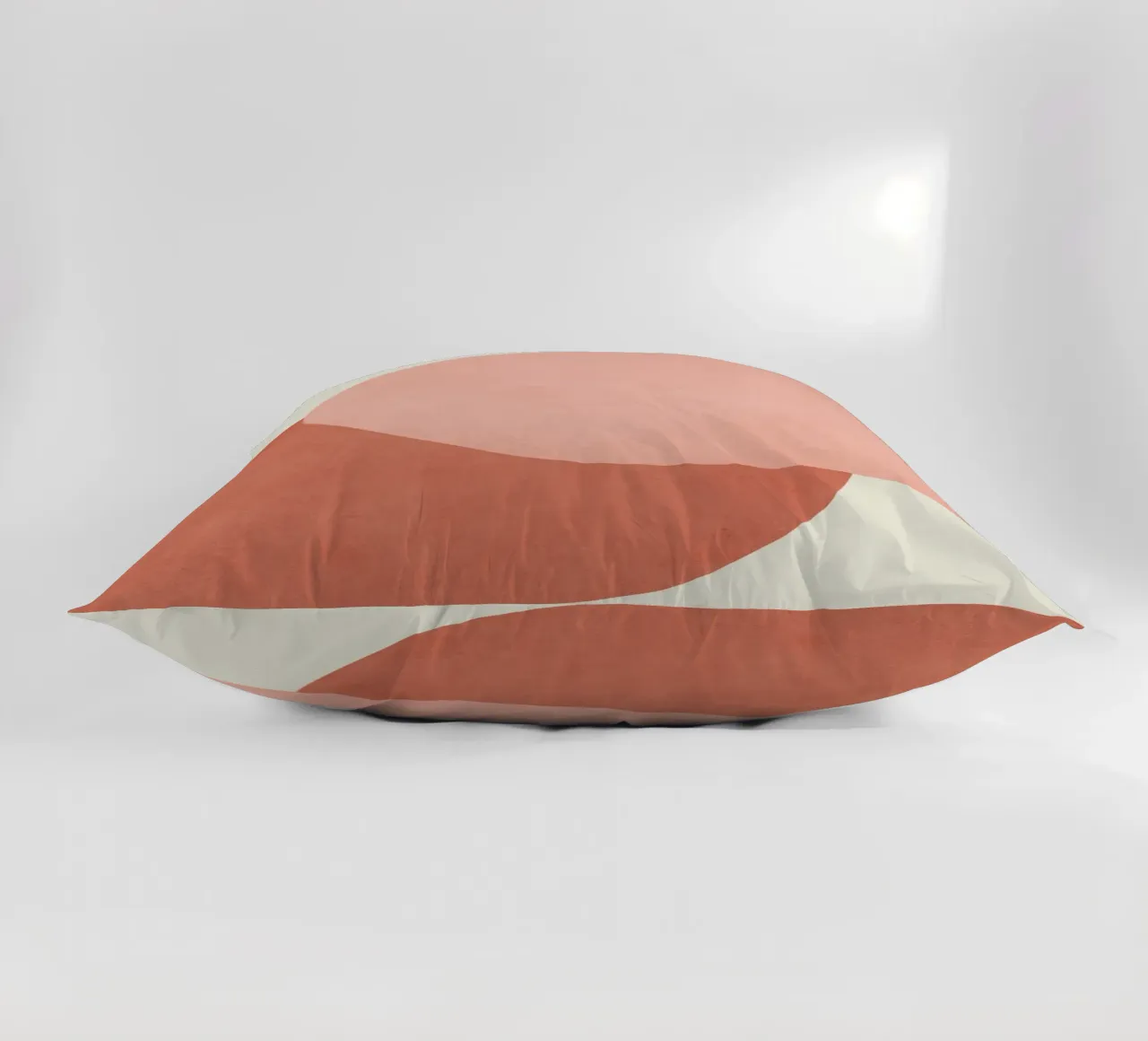 Halfmoon Colorblock - Rosa Arancione cuscino da MoonlightPrint