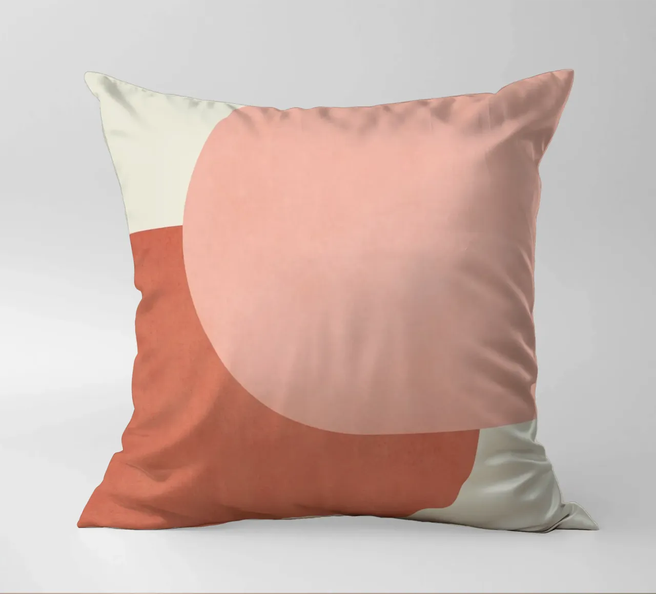 Halfmoon Colorblock - Rosa Arancione cuscino da MoonlightPrint