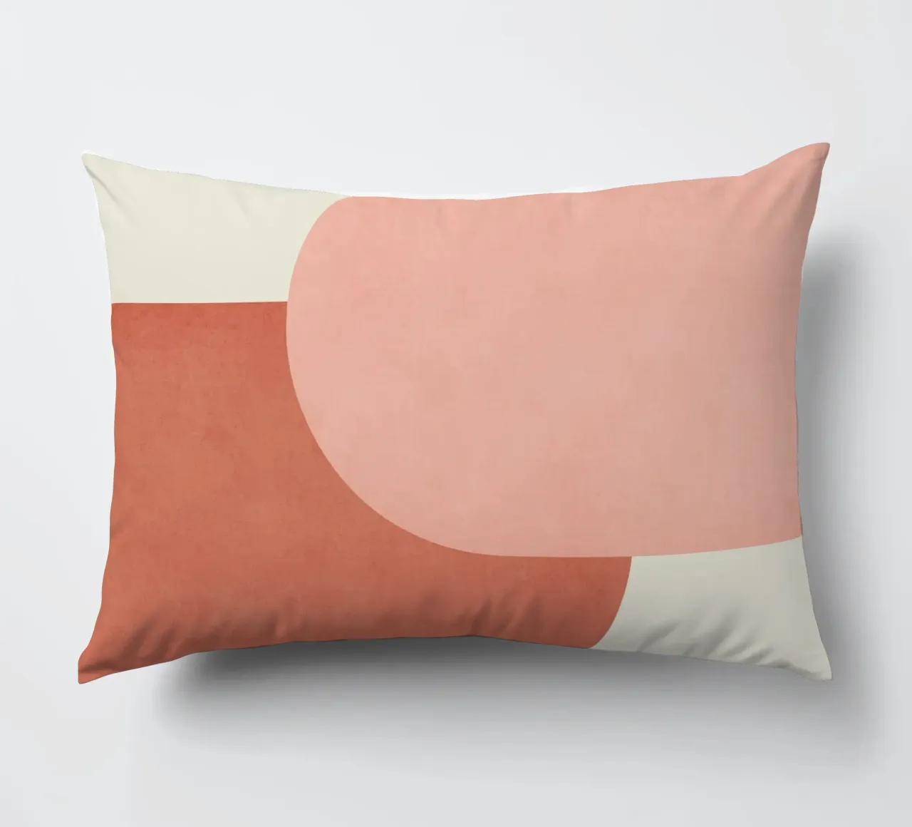 Halfmoon Colorblock - Rosa Arancione cuscino da MoonlightPrint