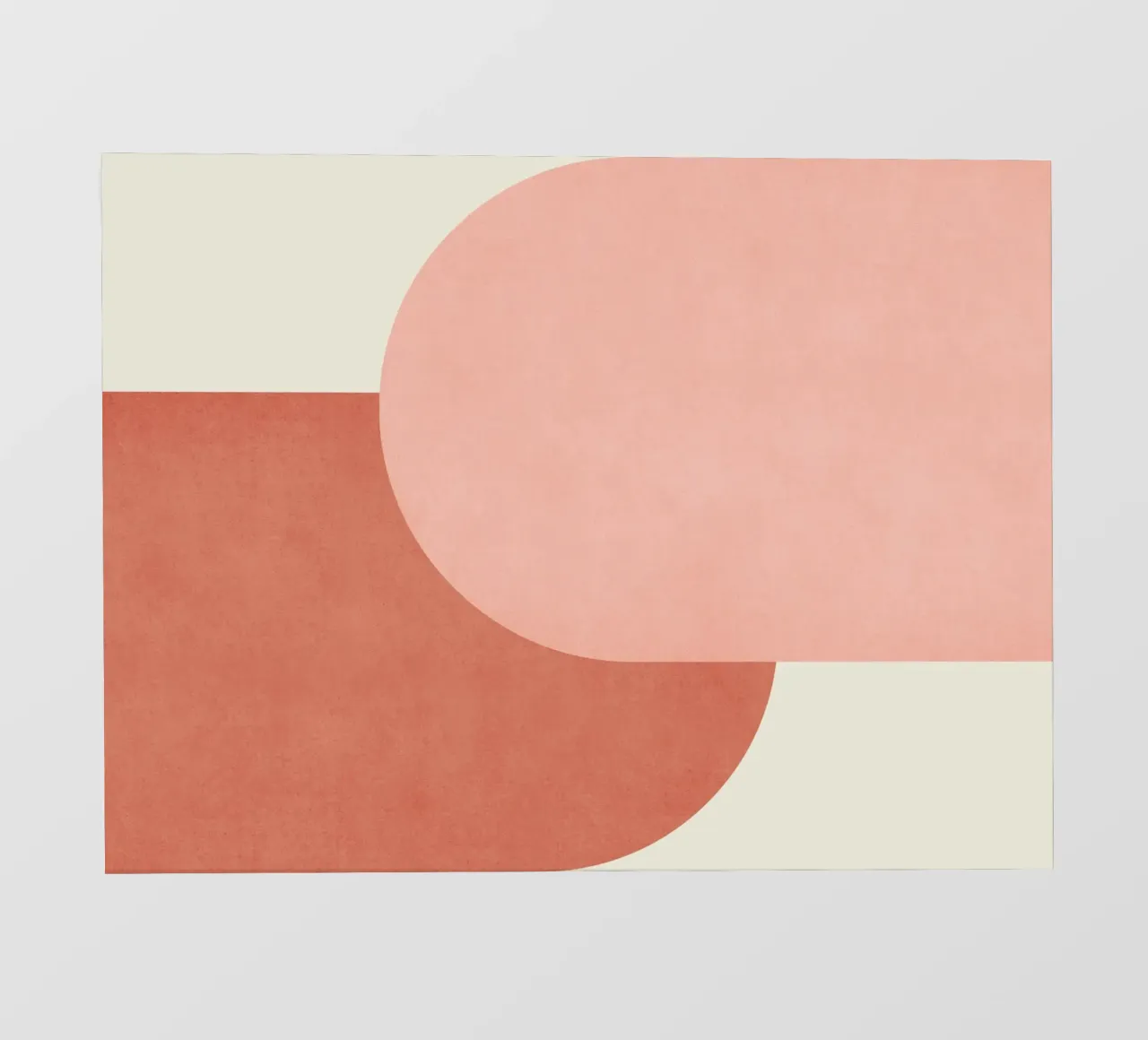Halfmoon Colorblock - Rosa Arancione telo in pvc da MoonlightPrint